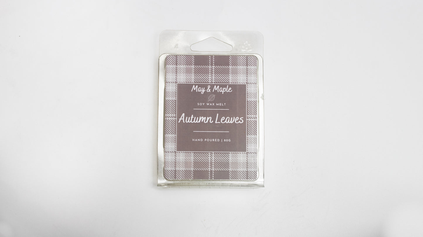 May Maple Autumn Leaves Clam Shell Soy Wax Melts