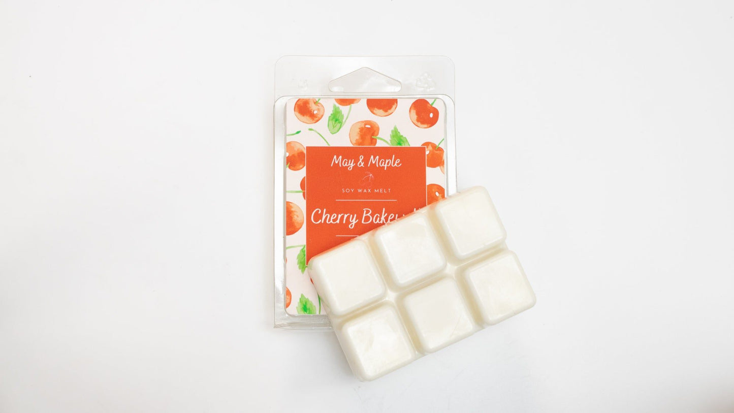 May Maple Cherry Bakewell Clam Shell Soy Wax Melts